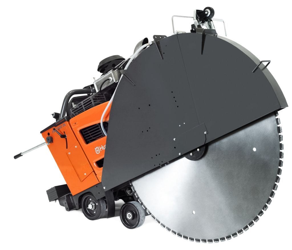 FS7000DL Husqvarna 3-Speed Diesel Concrete Saw - Deep Cutting