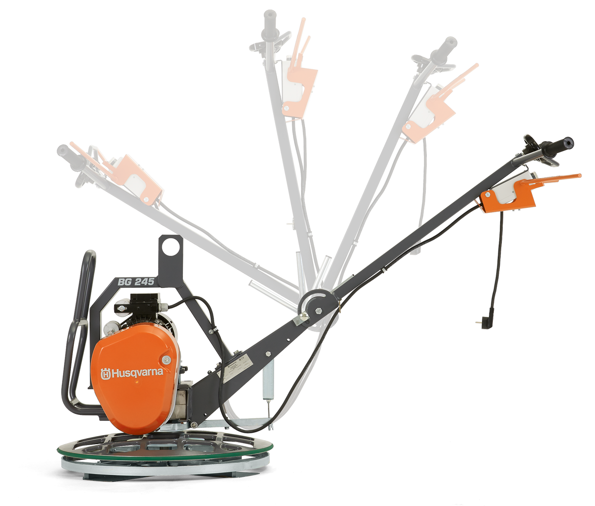 Husqvarna BG 245 Walk-Behind Edger Trowel - Front View