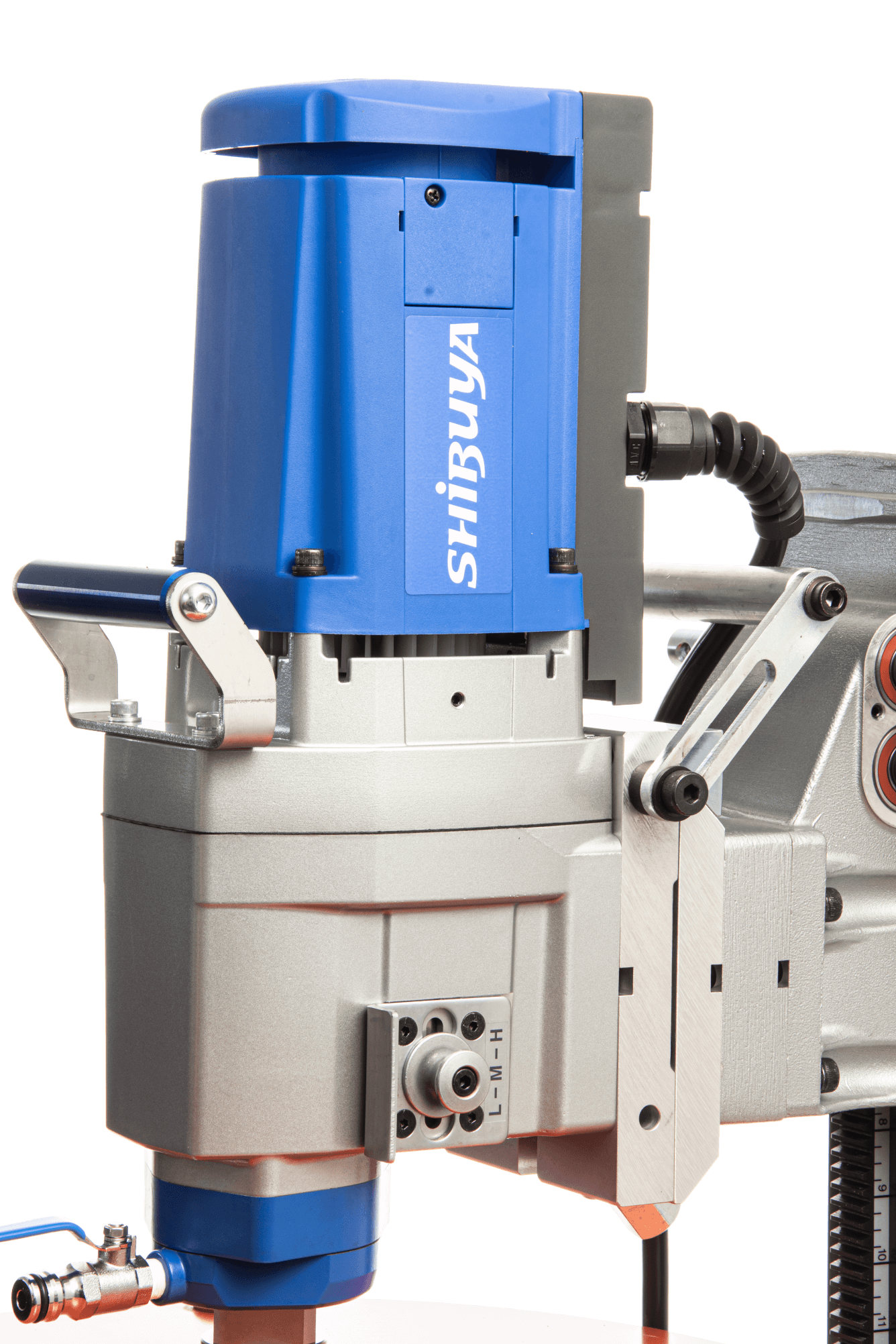 Shibuya TS-405 PRO Core Drill Rig | Angle Base | 3-Speed | 18" Bit (20.75" w/ Spacer)