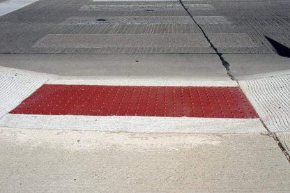 Replaceable Cast In Place Clay Red ADA Tile #22144