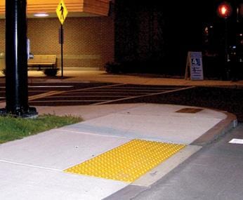 Cast in Place Yellow ADA Tile #33538