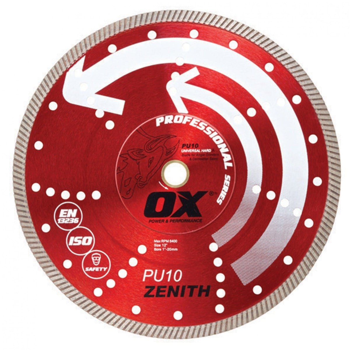 OX PU10 Turbo Diamond Blade for Hard Materials