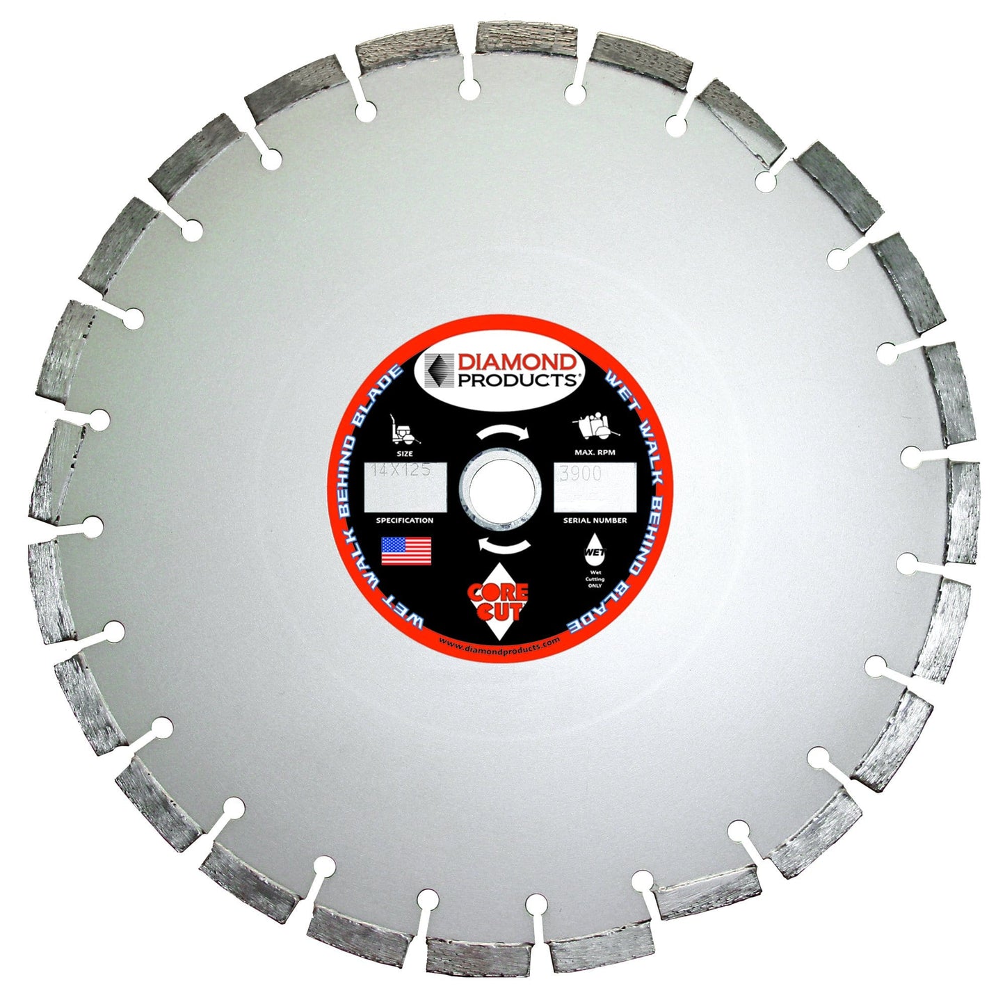 Super Premium Silver Cured Concrete Wet Diamond Blade