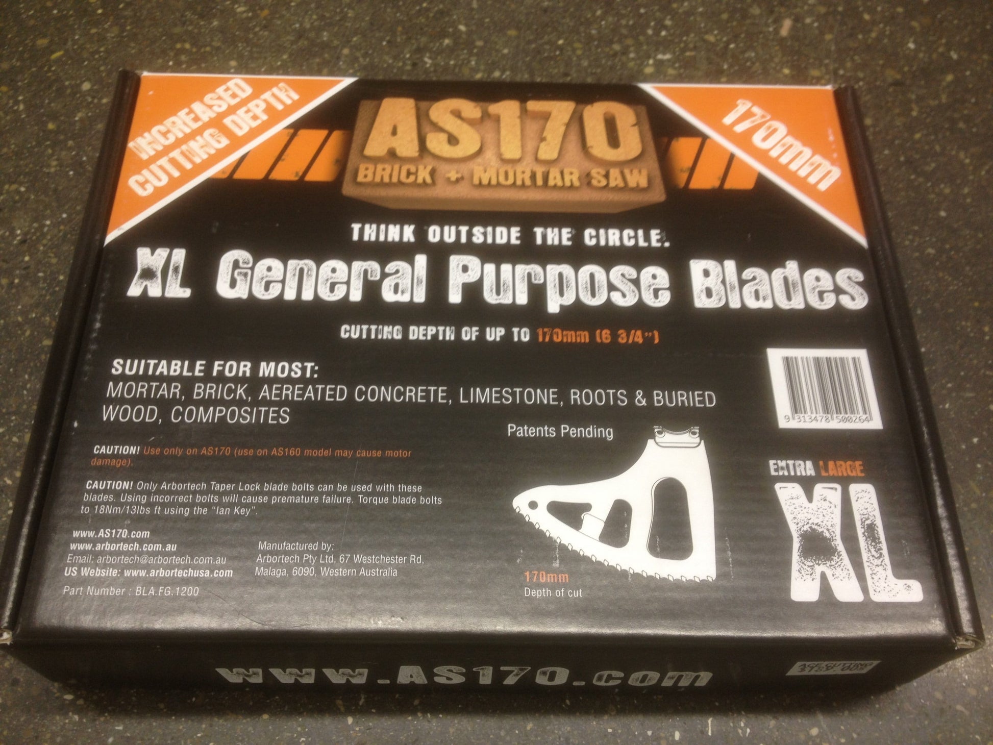 Arbortech XL General Purpose Blade Packaging